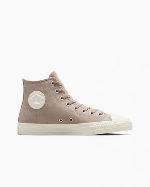 Converse CONS Chuck Taylor All Star Pro Nubuck Men Sneakers Beige White NZ | C-31750469