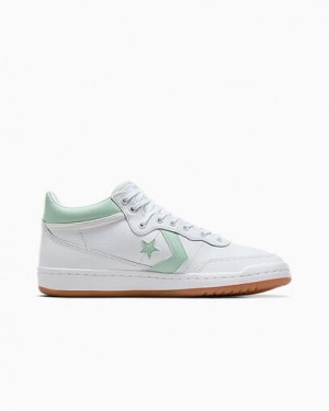 Converse CONS Fastbreak Pro Leather & Nylon Men Skate Shoes White / Orange NZ | C-49280169