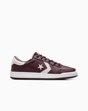 Converse CONS Fastbreak Pro Leather & Nylon Men Skate Shoes Burgundy / Purple / White NZ | C-84603519
