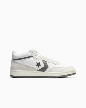 Converse CONS Fastbreak Pro Suede Nylon Men Skate Shoes White / Grey NZ | C-83460919