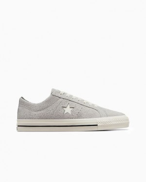 Converse CONS One Star Pro Suede Men Skate Shoes Grey / Black NZ | C-04391789