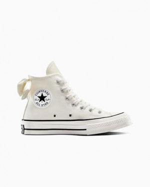 Converse Chuck 70 Bows Women Sneakers White / Black NZ | C-35298019
