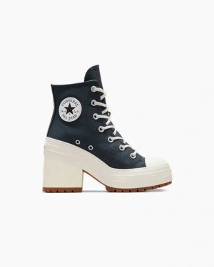 Converse Chuck 70 De Luxe Heel Women Sneakers Grey / Black NZ | C-48637299