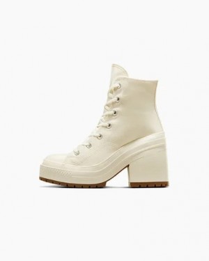 Converse Chuck 70 De Luxe Heel Women Sneakers White / Black NZ | C-17945029
