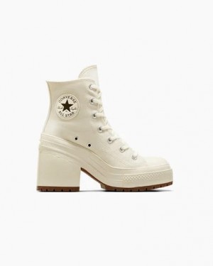 Converse Chuck 70 De Luxe Heel Women Sneakers White / Black NZ | C-54370989