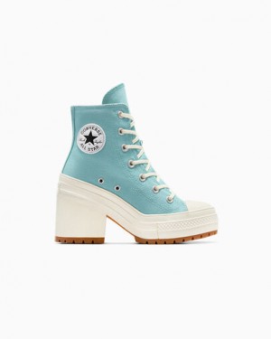 Converse Chuck 70 De Luxe Heel Women Sneakers Azure NZ | C-68472399