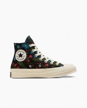 Converse Chuck 70 Floral Tapestry Women Sneakers Black / Beige White NZ | C-12406739