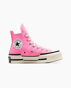 Converse Chuck 70 Plus Women Sneakers Pink / Black NZ | C-12389549