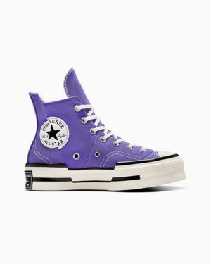 Converse Chuck 70 Plus Women Sneakers Purple / Black NZ | C-06953729