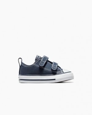 Converse Chuck Taylor All Star 2V Kids' Canvas Shoes Navy / White NZ | C-35069479