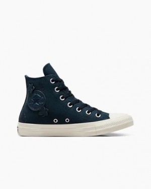 Converse Chuck Taylor All Star 3D Florals Women Sneakers Blue NZ | C-58467099