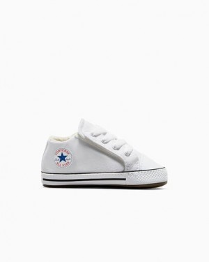 Converse Chuck Taylor All Star Cribster Kids' Canvas Shoes White / Beige White NZ | C-20345769