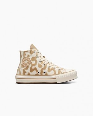 Converse Chuck Taylor All Star EVA Lift Leopard Kids' Sneakers Multicolor NZ | C-19807349