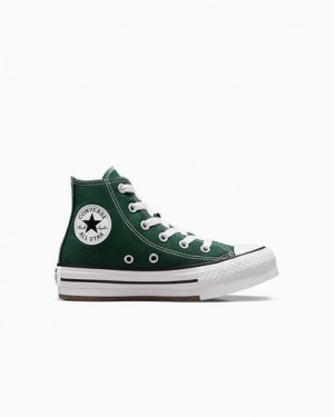 Converse Chuck Taylor All Star EVA Lift Kids' Platform Shoes Green / White / Beige White NZ | C-18632579