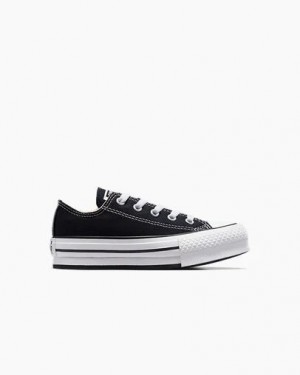 Converse Chuck Taylor All Star EVA Lift Kids' Platform Shoes Black / White NZ | C-54293109