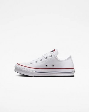 Converse Chuck Taylor All Star EVA Lift Kids' Platform Shoes White / Dark Red / Navy NZ | C-75216039
