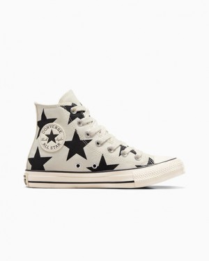 Converse Chuck Taylor All Star Large Stars Women Sneakers White NZ | C-12367589