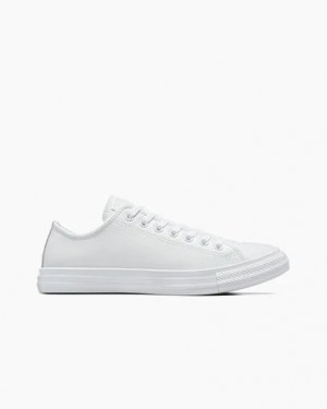 Converse Chuck Taylor All Star Leather Men Tennis Shoes White NZ | C-23704659