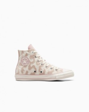 Converse Chuck Taylor All Star Leopard Kids' Sneakers White / Grey NZ | C-60184329