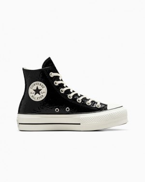 Converse Chuck Taylor All Star Lift Women Platform Shoes Black NZ | C-78452619
