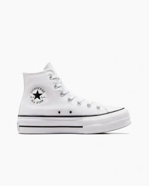 Converse Chuck Taylor All Star Lift Women Platform Shoes White / Black NZ | C-18302579