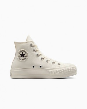 Converse Chuck Taylor All Star Lift Women Platform Shoes White / Black NZ | C-75340299