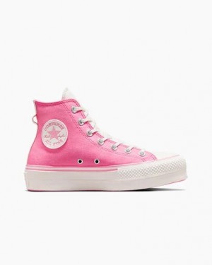 Converse Chuck Taylor All Star Lift Women Platform Shoes Pink / Pink NZ | C-89206759