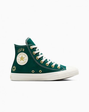 Converse Chuck Taylor All Star Luck Charms Women Sneakers Gold NZ | C-57261949