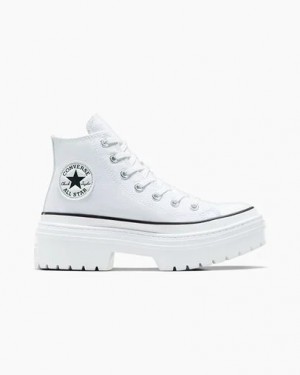 Converse Chuck Taylor All Star Lugged Heel Platform Women Boots White / Black NZ | C-52839619