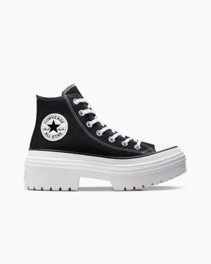 Converse Chuck Taylor All Star Lugged Heel Platform Women Boots Black / White NZ | C-14957289
