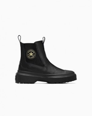 Converse Chuck Taylor All Star Lugged Kids' Boots Black NZ | C-78264909