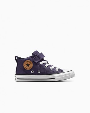 Converse Chuck Taylor All Star Malden Street Kids' Canvas Shoes Grey Purple / White NZ | C-43908679