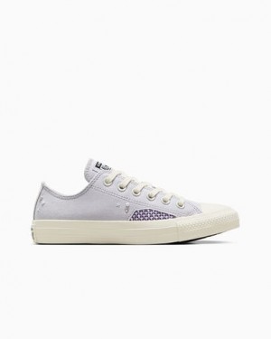 Converse Chuck Taylor All Star Pearls & Studs Women Sneakers Purple Blue Grey NZ | C-37906159