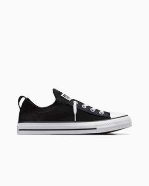 Converse Chuck Taylor All Star Shoreline Knit Women Sneakers Black / White NZ | C-35792489
