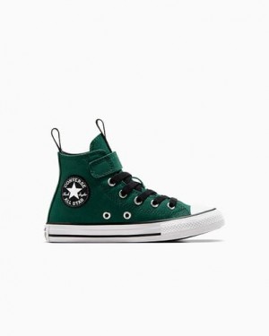 Converse Chuck Taylor All Star Sporty Easy-On Kids' Sneakers Green / Black / White NZ | C-17930529