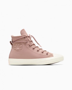 Converse Chuck Taylor All Star Weatherized Leather Women Sneakers Pink NZ | C-79154239
