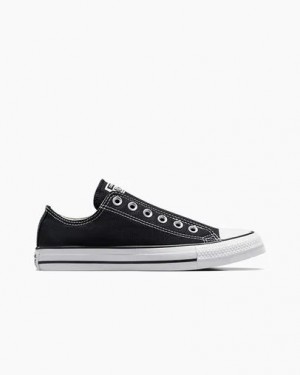 Converse Chuck Taylor All Star Women Slip On Shoes Black / White NZ | C-38941269