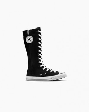 Converse Chuck Taylor All Star XHi Kids' Sneakers Black / White NZ | C-08796329