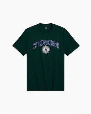 Converse Classic Men T Shirts Green NZ | C-16530979