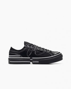 Converse Converse x Feng Chen Wang 2-in-1 Chuck 70 Men Sneakers Black NZ | C-24690579