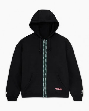 Converse Converse x Liverpool FC Full-Zip Men Hoodie Black NZ | C-76580429