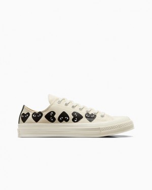 Converse Converse x PLAY Comme des Garçons Chuck 70 Multi Heart Men Sneakers White / Black NZ | C-64273059