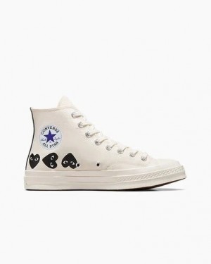 Converse Converse x PLAY Comme des Garçons Chuck 70 Multi Heart Men Sneakers White / Black NZ | C-94310679