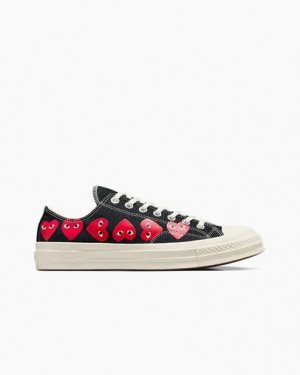 Converse Converse x PLAY Comme des Garçons Chuck 70 Multi Heart Men Sneakers Black / Red NZ | C-18079539