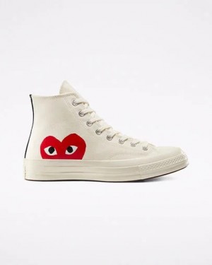 Converse Converse x PLAY Comme des Garçons Chuck 70 Women Sneakers White / Red NZ | C-74235869