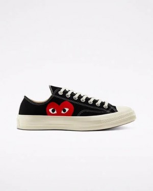 Converse Converse x PLAY Comme des Garçons Chuck 70 Women Sneakers Black / White / Red NZ | C-72598639