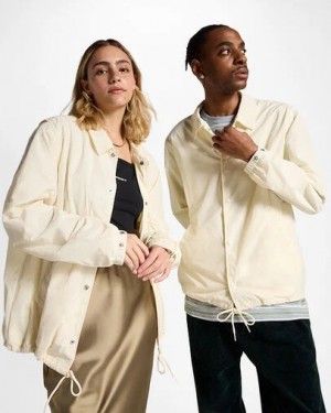 Converse Go-To Andover Coach's Men Jacket White NZ | C-49726319