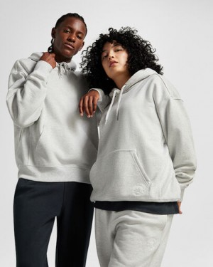 Converse Gold Standard Loose-Fit Women Hoodie Light Grey NZ | C-95746839