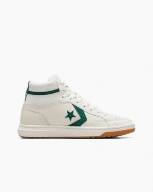 Converse Pro Blaze Classic Sport Luxe Women Boots White / Green NZ | C-49607319