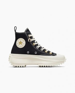 Converse Run Star Hike Charms Women Sneakers Black / Gold NZ | C-83076419